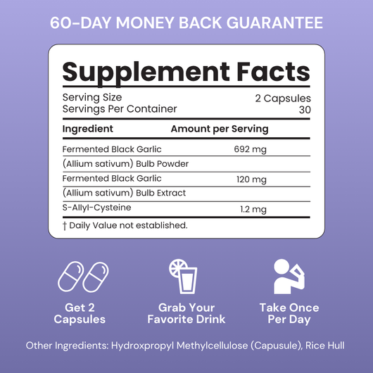 Florina - Odorless Black Garlic Capsules for Mature Women