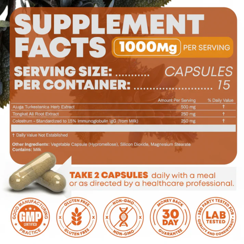 Turkesterone & Tongkat Ali Capsules 1000mg