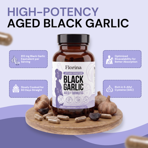 Florina - Odorless Black Garlic Capsules for Mature Women